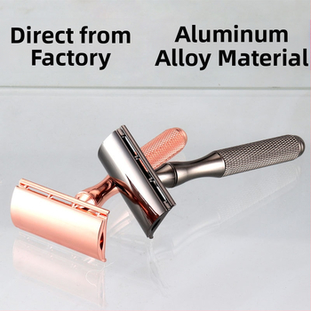 Geely Solid χειροκίνητο δίπλης όψης ξυριστικό με θήκη λεπίδων, κουτί 100 τεμάχια