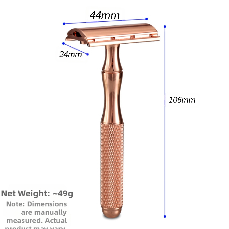 Geely Solid rankinis dvipusis skustuvas su peilių laikikliu, dėžutėje 100 vnt.