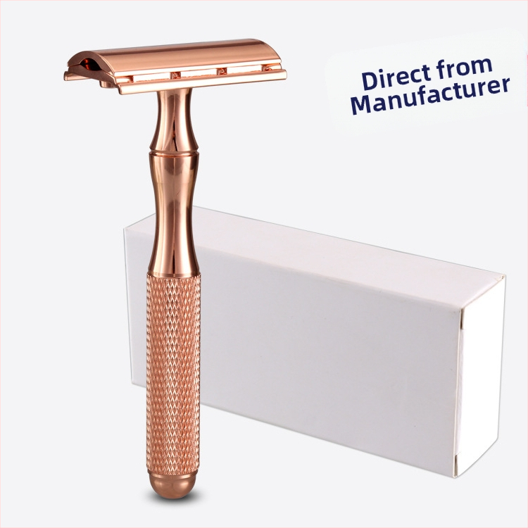 Geely Solid χειροκίνητο δίπλης όψης ξυριστικό με θήκη λεπίδων, κουτί 100 τεμάχια