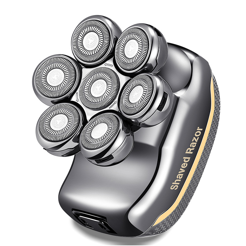 Električni brijač s rotirajućom glavom s 3 oštrica, LED zaslon, plutajuća glava, potpuno periv za cijelo tijelo, trajanje baterije >60 minuta, vrijeme punjenja 2 sata, 8W, model RQ-7900