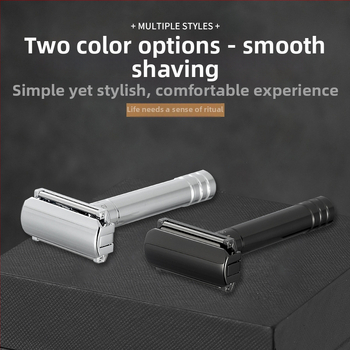 Chaoke Ανδρικός χειροκίνητος ξυριστήρας — αντιχαρακτικό, ρετρό σχεδίαση, διπλής όψεως λεπίδα