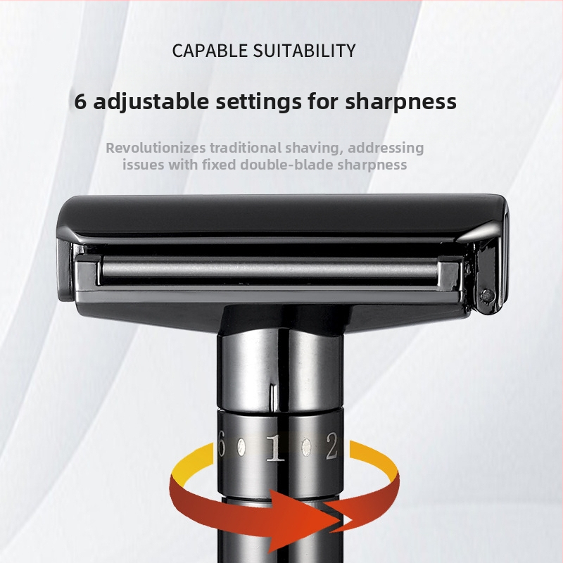 Chaoke мъжки ръчен бръснач — антинадраскващ, ретро стил, двуостър лез