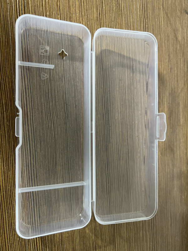 Κουτί αποθήκευσης ξυριστήρα, Διαφανές PP πλαστικό, Συσκευασία 500 τεμαχίων