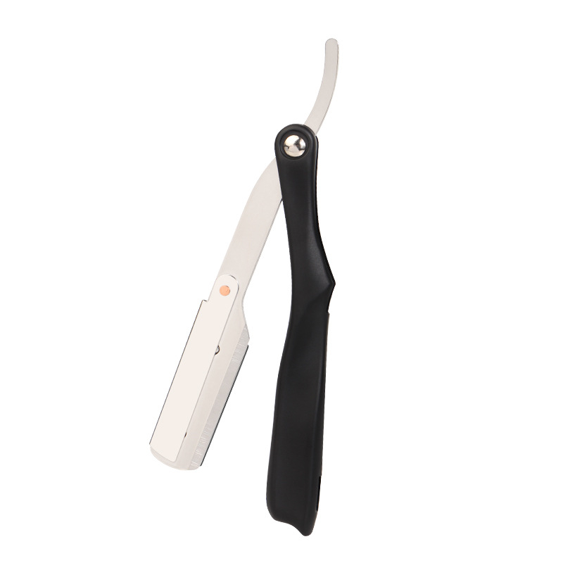 Ανδρικό χειροκίνητο ξυριστικό με λεπίδα ήμι-λεπίδας, κεφαλή από ανοξείδωτο ατσάλι и λαβή από πλαστικό — TDJ