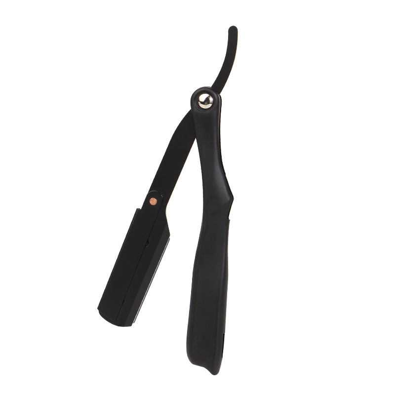 Ανδρικό χειροκίνητο ξυριστικό με λεπίδα ήμι-λεπίδας, κεφαλή από ανοξείδωτο ατσάλι и λαβή από πλαστικό — TDJ