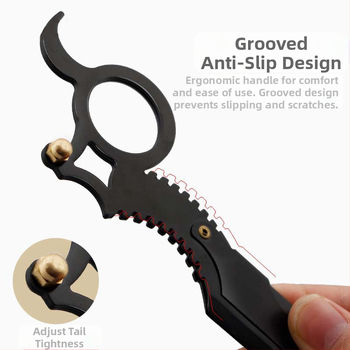 CestoMen Vintage χειροκίνητο ξυριστικό από ανοξείδωτο ατσάλι με θήκη δαχτυλιδιού αντίχειρα, περιποίηση φρυδιών και ξύρισμα προσώπου