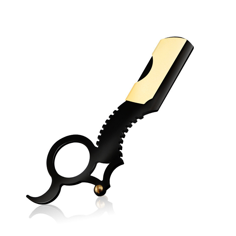 CestoMen Vintage χειροκίνητο ξυριστικό από ανοξείδωτο ατσάλι με θήκη δαχτυλιδιού αντίχειρα, περιποίηση φρυδιών και ξύρισμα προσώπου