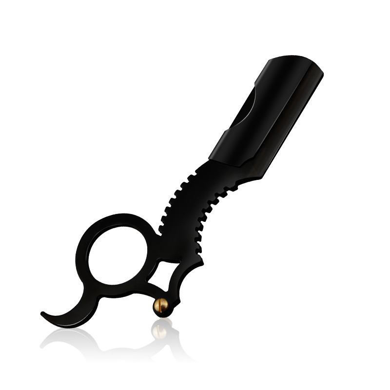 CestoMen Vintage χειροκίνητο ξυριστικό από ανοξείδωτο ατσάλι με θήκη δαχτυλιδιού αντίχειρα, περιποίηση φρυδιών και ξύρισμα προσώπου