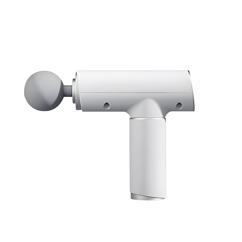 Fascia masažni pištolj — prijenosni, bezkontaktan motor, LCD zaslon, 6 nastavaka za masažu, ugrađena baterija, autonomija 3–6 sati, niski zvuk 36–45 dB