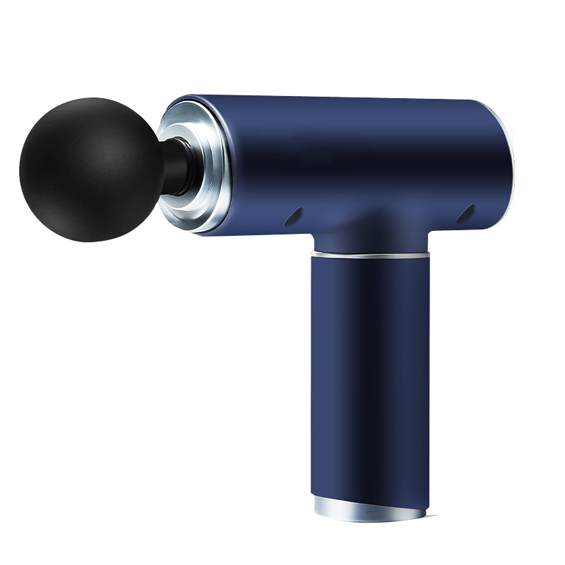 Fascia masažni pištolj — prijenosni, bezkontaktan motor, LCD zaslon, 6 nastavaka za masažu, ugrađena baterija, autonomija 3–6 sati, niski zvuk 36–45 dB