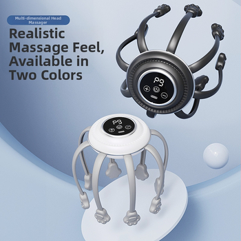 WY-601 masažer za vlasište sa šapom — USB napajanje, upravljanje gumbom, 3. brzina, vibracijski masažni princip