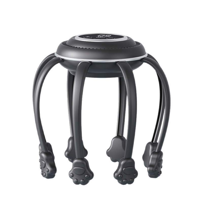 WY-601 masažer za vlasište sa šapom — USB napajanje, upravljanje gumbom, 3. brzina, vibracijski masažni princip