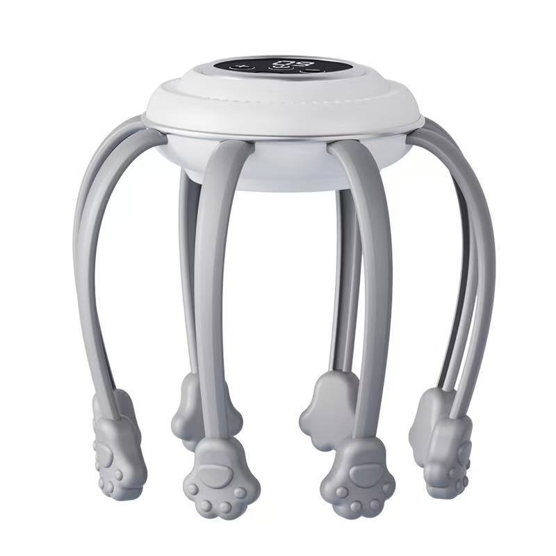 WY-601 masažer za vlasište sa šapom — USB napajanje, upravljanje gumbom, 3. brzina, vibracijski masažni princip