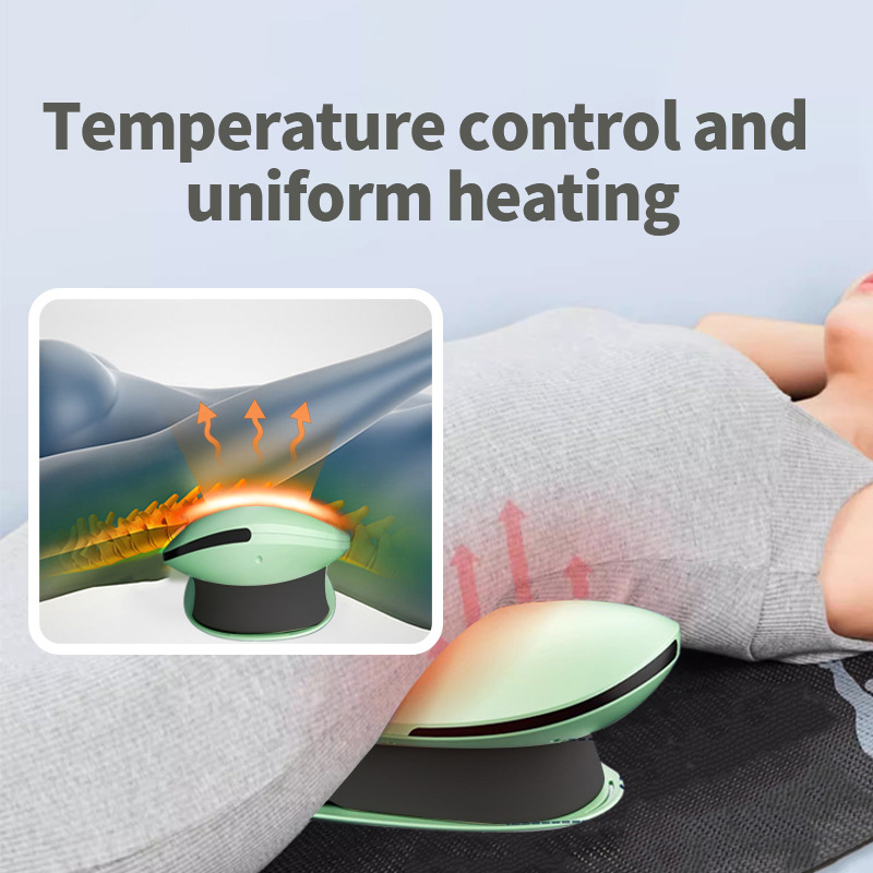 Punjački masažer za struk s daljinskim upravljačem, punjivi, 3 brzine vibracije, grijanje i napuhujući pojas