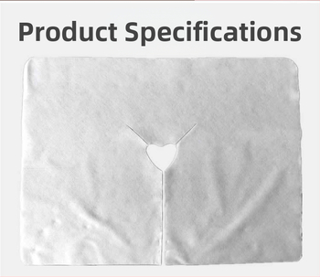 Μίας χρήσης μη υφασμένη πετσέτα με οπή σε σχήμα U για σαλόνι ομορφιάς, πρόσωπο και τραπέζι μασάζ; 30x40 cm, 25–50 g, προστασία από σκόνη