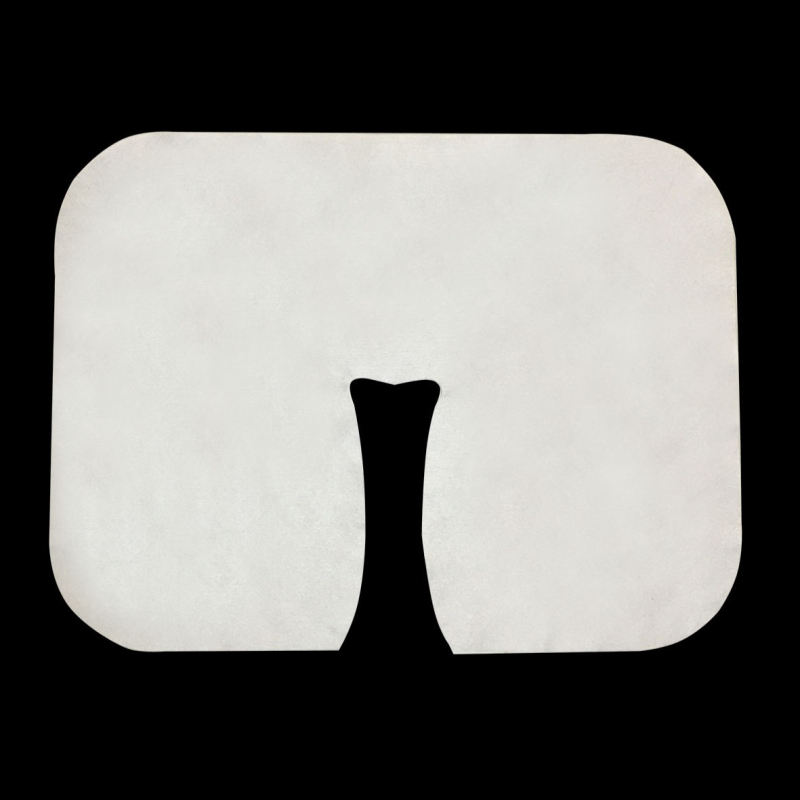 Μίας χρήσης μη υφασμένη πετσέτα με οπή σε σχήμα U για σαλόνι ομορφιάς, πρόσωπο και τραπέζι μασάζ; 30x40 cm, 25–50 g, προστασία από σκόνη