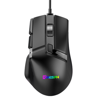 Кабелна гейминг мишка, DPI 12400, USB интерфейс, 10 бутона, 6-степенна регулируема резолюция
