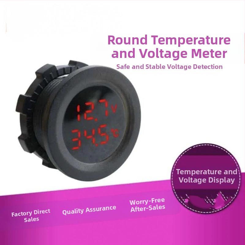 Automobilový voltmeter s dvojitým digitálnym displejom, model 666