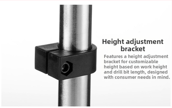 Xin Times πολυλειτουργική βάση τρυπανιού για πάγκου, στήριγμα χειροτρυπάνης, συμβατή με επιφάνεια εργασίας, ευέλικτη, χωρίς προσαρμογές