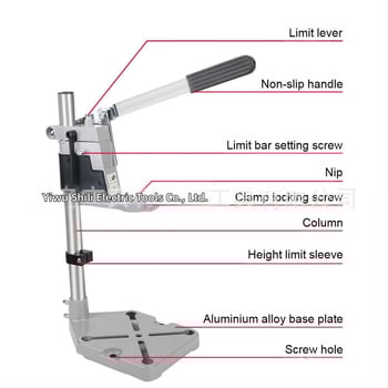 Solid βάση εργαλείου από κράμα αλουμινίου – κατάλληλη για ηλεκτρικούς γωνιακούς φρεζολόγους και επιτραπέζια τρυπάνια, βάση/πλαίσιο για ξυλουργικά περιστροφικά εργαλεία