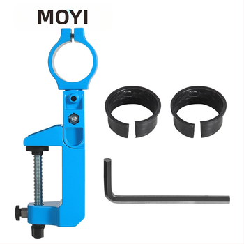 Στερεωτικό για ηλεκτρικό τρυπάνι με παγκόσμιο περιστρεφόμενο στήριγμα – επιτραπέζιο στήριγμα (Μάρκα: Moyi; Υλικό: Αλουμίνιο χυτό σίδηρος)