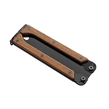 Ferăstrău pliabil pentru exterior, lamă SK5, cu dublă tăiere, mâner din lemn