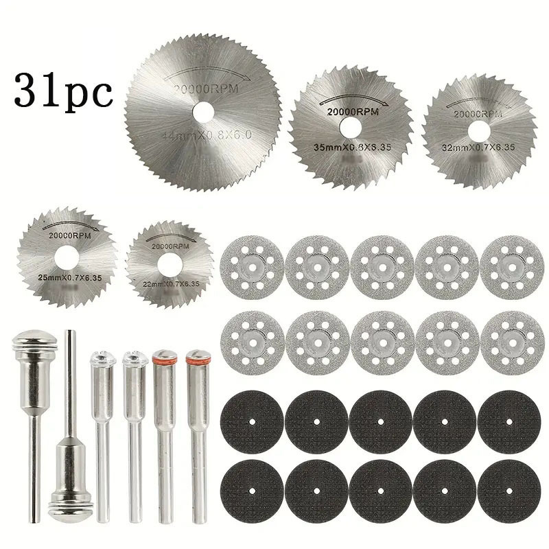 Комплект мини циркулярен диск за дърво, метал и пластмаса от високоскоростна стомана, марка Yibaida, максимална скорост на линията 1700