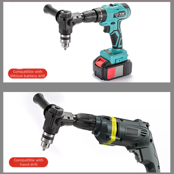 Ηλεκτρικός γωνιακός προσαρμογέας 90° για τρυπάνι και δραπανοβίδωμα – τσοκ, καθολική κεφαλή διάτρησης/βίδωσης