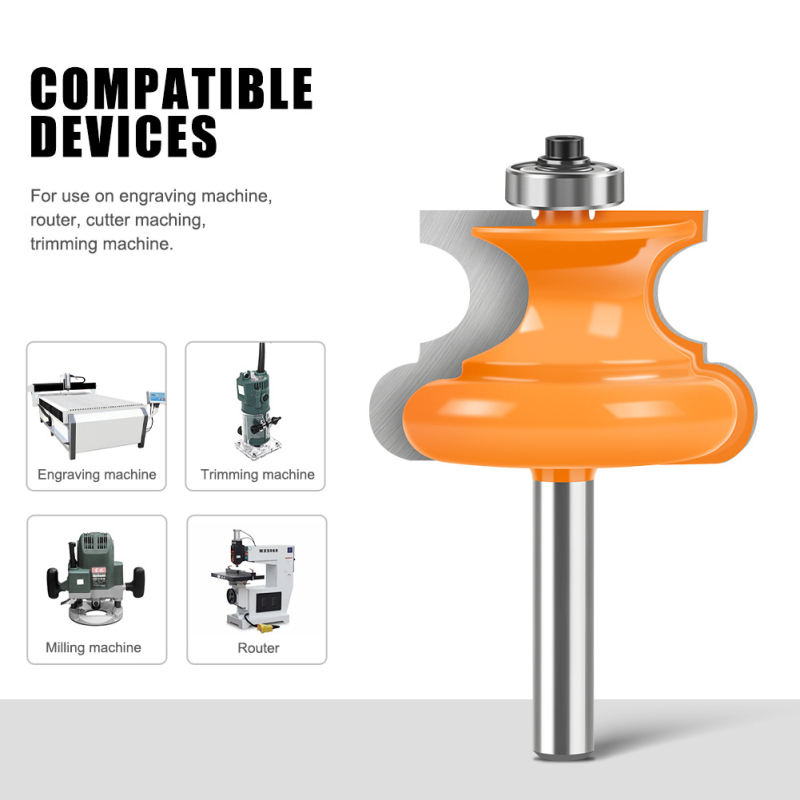 Ξυλουργική φρέζα με ευθεία ημι-κυκλική λεπίδα για mortise, πάνελ, ντουλάπες και βάσεις