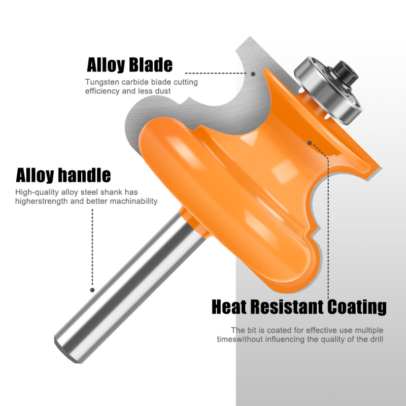 Ξυλουργική φρέζα με ευθεία ημι-κυκλική λεπίδα για mortise, πάνελ, ντουλάπες και βάσεις
