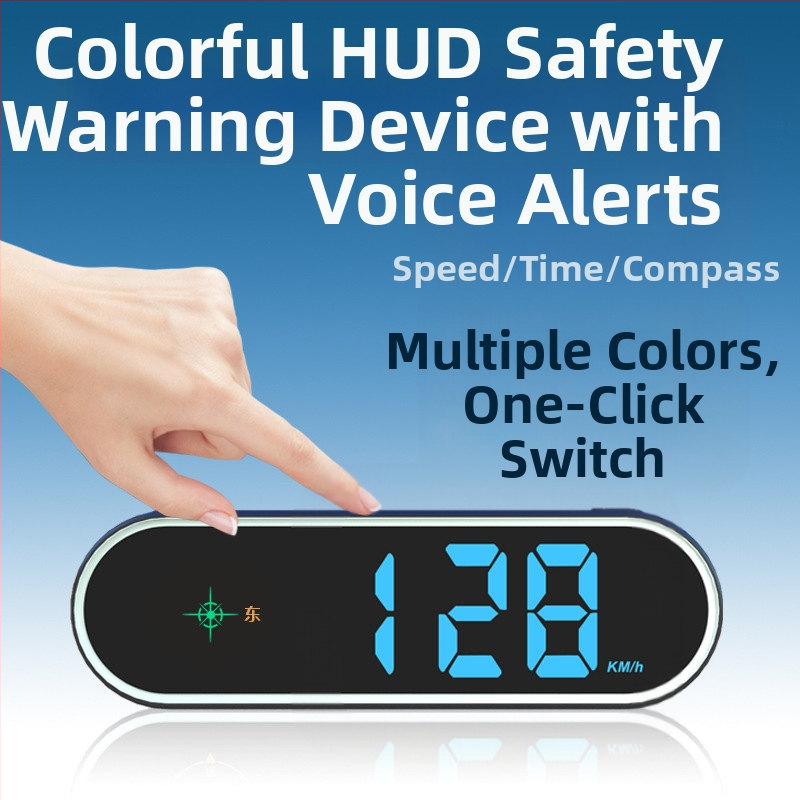 HUD автомобилен дисплей за предното стъкло с вход Beidou и GPS, USB захранване, модел K11, Тип 005, универсална съвместимост