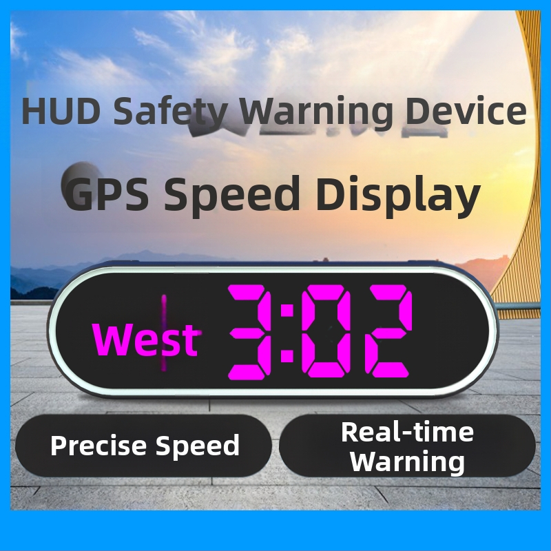 HUD автомобилен дисплей за предното стъкло с вход Beidou и GPS, USB захранване, модел K11, Тип 005, универсална съвместимост