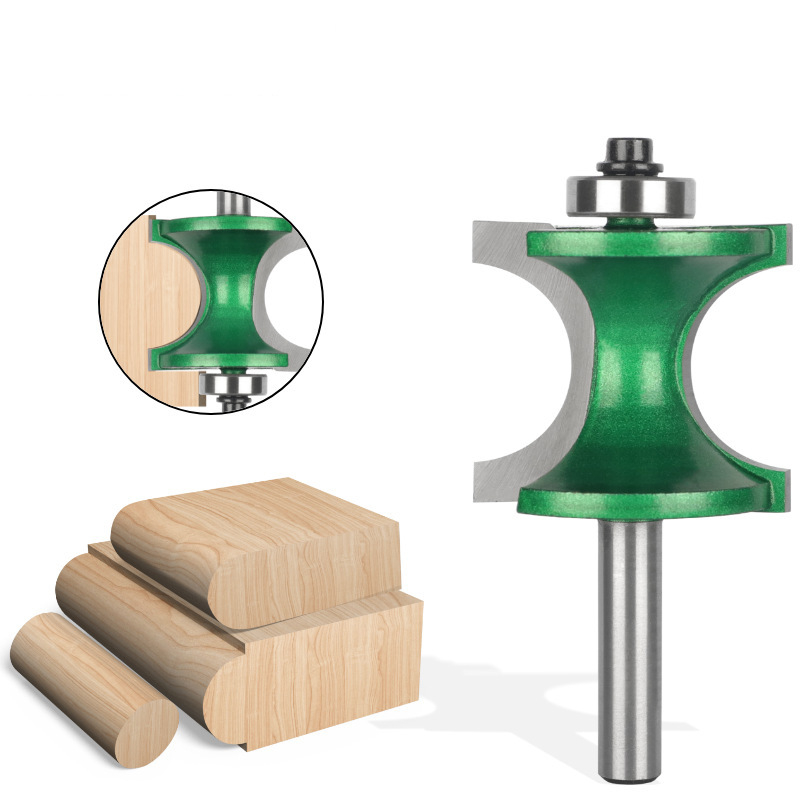 Ξυλουργική φρέζα διαμόρφωσης από σκληρό κράμα, επικαλυμμένη, με ημικυκλικό σχεδιασμό και ρουλεμάν