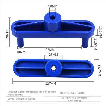 DIY Εντοπιστής οπών για ξυλουργική — ABS πλαστικό, σετ 1 τεμάχιο, μάρκα Xing Weiqiang, για οικιακή χρήση.