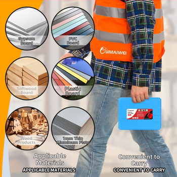 Комплект дупкопробивни дискове за дърво, 21 части, алуминиева сплав, 13 режещи диска, калъф включен