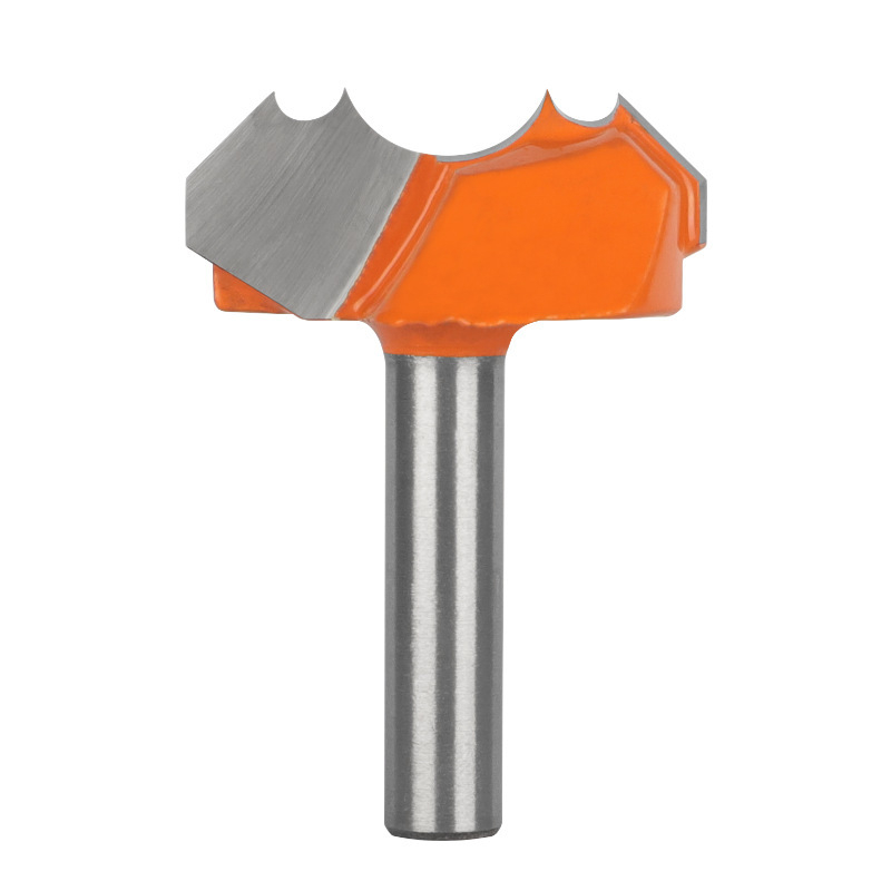 Διαμορφωτική φρέζα για ξύλο με σχέδιο διπλού τόξου Δράκος-Μαργαριτάρι και κεφαλή χάραξης με μοτίβο λουλουδιού; σκληρό κράμα, επικαλυμμένο