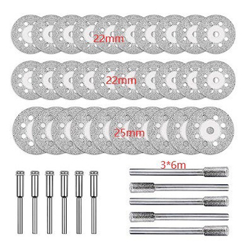 Диамантен диск за рязане и шлайфане със зъби - за керамика, стъкло и нефрит; Марка Meiyi Tools; Материал Друг; Приложение Друг