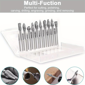 20 gab. volframa karbīda frēzes rotējošajiem rīkiem ar dubultiem dimanta griezumiem