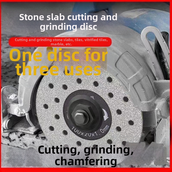 Диамантен инструмент за шлайфане на ръбове на керамични и каменни плочи — 45° фаска, предпазва от чипване, прецизно оформяне на ръба