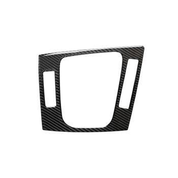 BMW Σειρά 3 E46 από ανθρακονήματα: διακοσμητικό κάλυμμα κεντρικής κονσόλας για το επιλογέα ταχυτήτων και το χειρόφρενο με πλαίσιο — Μοντέλο RRX-101608