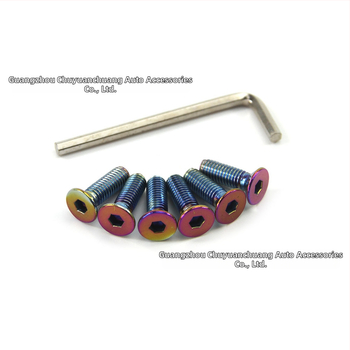 Βίδες στερέωσης τιμονιού, κεφαλή κυκλική, καθολικές, σετ 6 τεμάχια