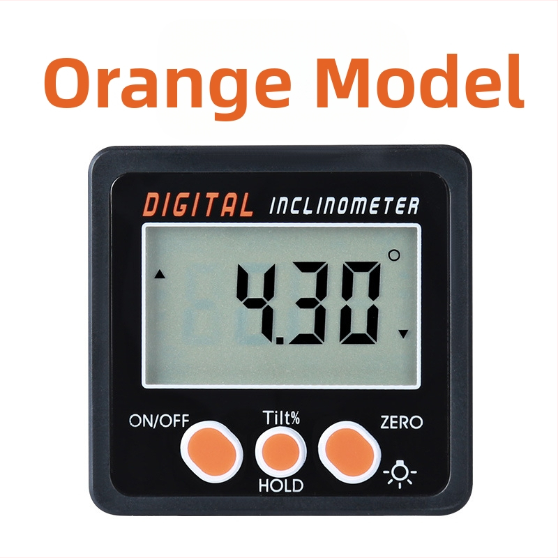 Мини електронен дигитален инклинометър с магнитна основа, диапазон 4×90°, висока точност