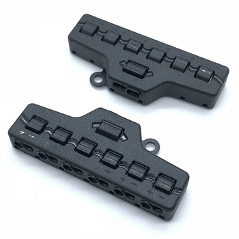 Πολυκαναλικός συνδετήρας γραμμής με 2 εισόδους και 12 εξόδους, μηχανισμός αυτοκλειδώματος