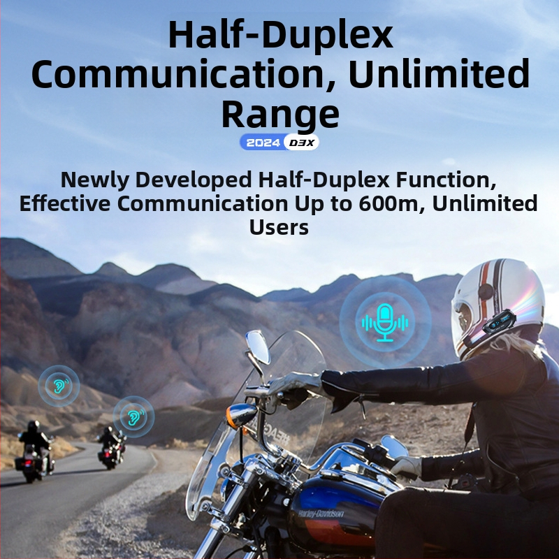 Bluetooth interkom pre prilbu, stereo, vodeodolný • Bluetooth 5.3 • Dosah až 15 m • 8+ hodín batérie