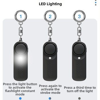 Лична аларма против вълци RA200, 130 dB, LED, 3V, ≤80 mA