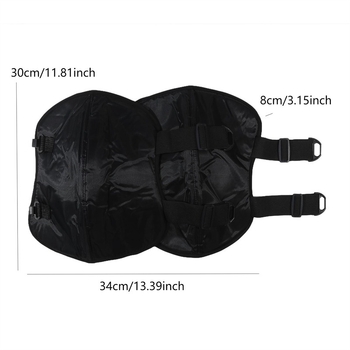 Γονατοπροστασίες για οδήγηση, χειμωνιάτικες και χοντρές για άνδρες και γυναίκες; Υλικό: Oxford ύφασμα + PP; Προσβάσιμα μέρη: Γόνατα; Μοντέλο: Άλλο