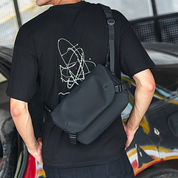 Мъжка чанта през рамо — уличен стил, оксфорд, водоустойчива, подплата полиестер