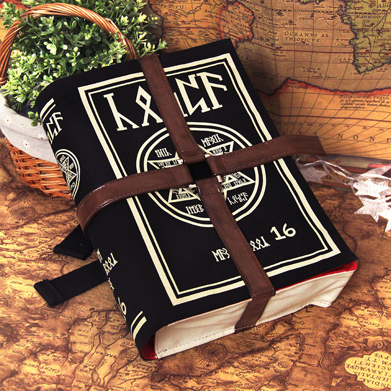 Τσάντα ώμου, Θέμα Μάγος, Diffuse Factory — Υλικό PU/Ύφασμα Καμβάς, Ηλικίες 7–14