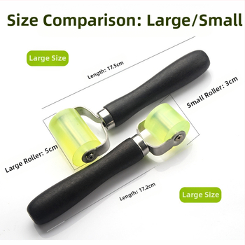 Εργαλείο ρολλού ηχομόνωσης αυτοκινήτου με αντιδονητική πλάκα και μονωτικό ύφασμα; τροχός ώθησης για εγκατάσταση – Shuai Qi, υλικό υψηλής ποιότητας, βάρος 133 g (μεγάλο) ή 111 g (μικρό)