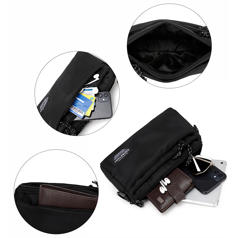 Férfi crossbody táska - Street Trend stílus, Poliészter anyag, End&start, Modell 3240
